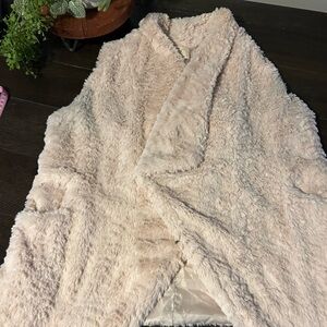 Altar'd State Plush Cream Vest